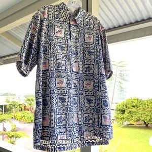 Reyn Spooner Aloha Shirt, Patriotic Design